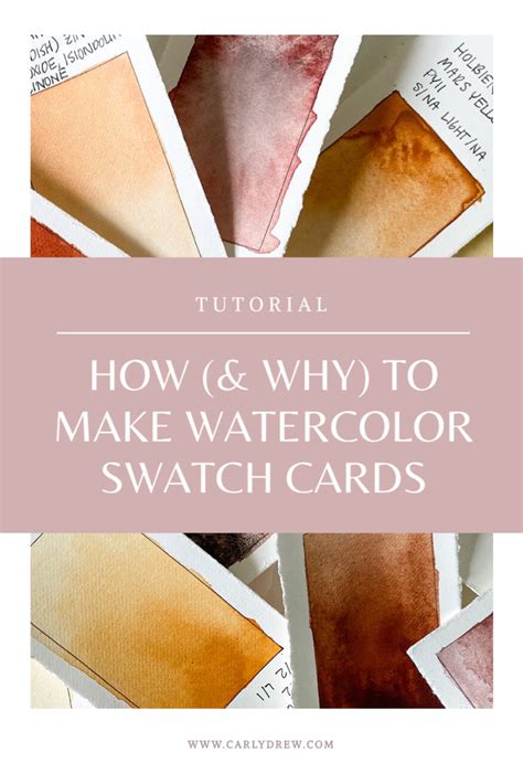 Learn About Why Watercolor Swatch Cards Are An Important Part Of My