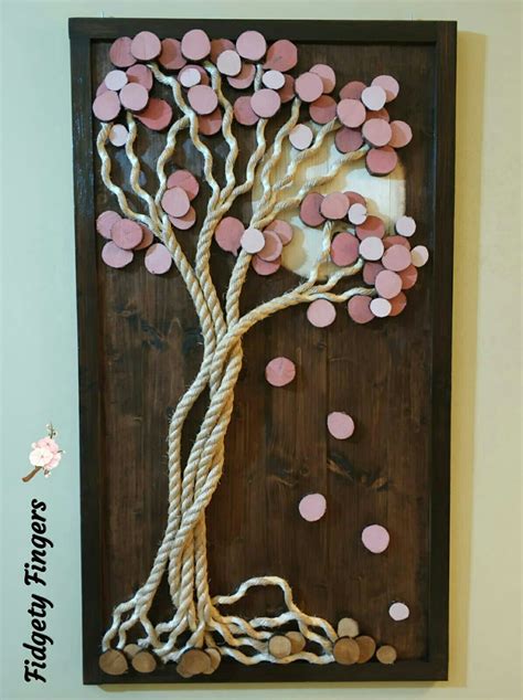 Wood Slices Art Sakura Cherry Blossom Tree 🌸 Wood Slice Art