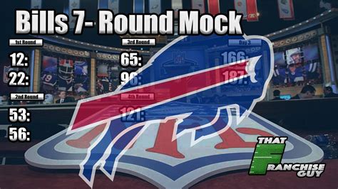 Buffalo Bills 7 Round Mock Draft 2018 Nfl Draft Youtube