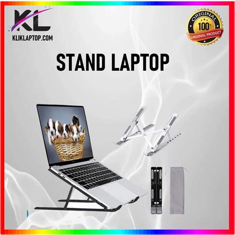 Jual Stand Holder Portable Dudukan Laptop Alumunium Multifungsi