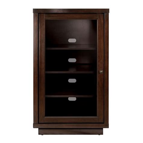 This cabinet is space saving and is. Audio Tower Cabinet | Audio cabinet, Stereo cabinet, Glass ...