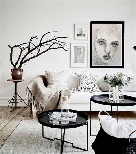 70 Stunning Grey White Black Living Room Decor Ideas And Remodel 43