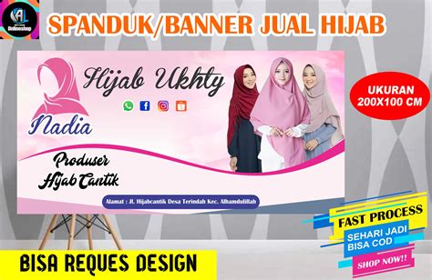 Spanduk Banner Jual Hijab Lazada Indonesia