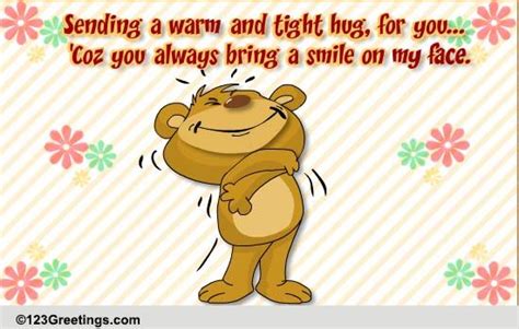 Its A Tight Hug Free Hugs And Caring Ecards Greeting Cards 123