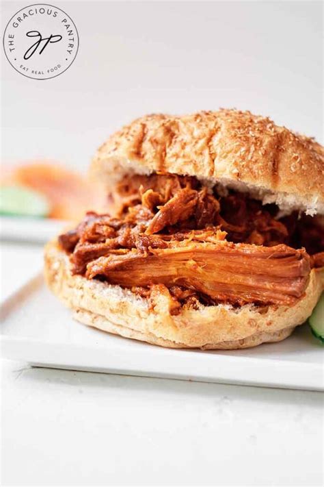 Healthy Pulled Pork Sandwiches Recipe The Gracious Pantry