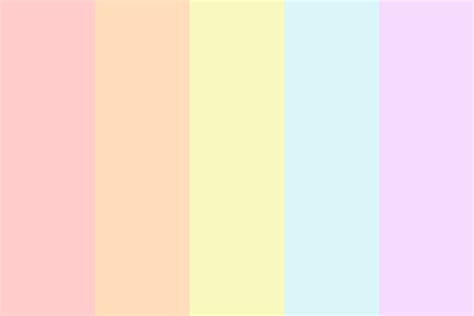 17 examples of pastel colors. Rainbow Pastel Beauty Color Palette