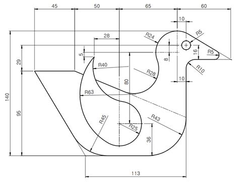 Autocad Basic Tutorial For Beginners Exercises 8