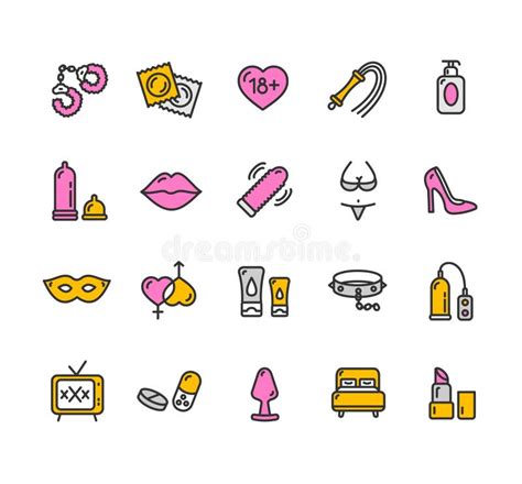 Sex Shop Icon Set Vector Stock Vector Illustration Of Sexual 67452516
