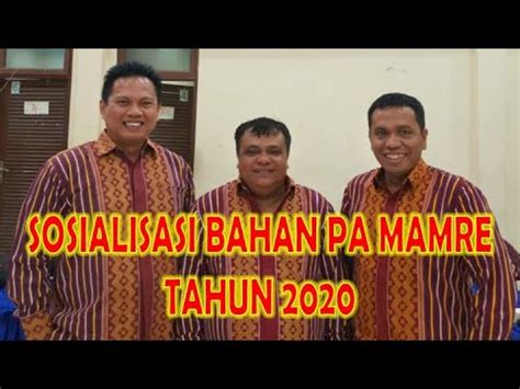 Pintu kayu, buku, tuala, baju,. Sosialisasi Bahan PA Mamre Tahun 2020 - YouTube