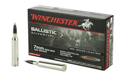 Winchester Ammunition Ballistic Silvertip 7mm Rem 150 Grain 20 Round