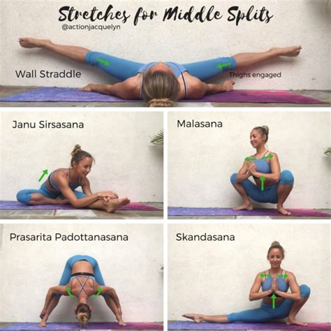 Yoga Stretches For The Middle Splits Action Jacquelyn