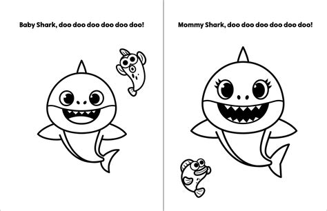 Baby shark coloring pages