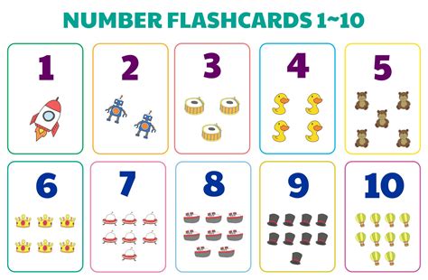 10 Best Free Printable Number Flash Cards