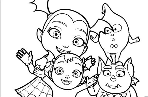 Dibujos De Vampirina Para Colorear Para Niños Wonder Day — Dibujos