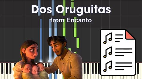 Sebastián Yatra Dos Oruguitas From Encanto Piano Tutorial Sheet
