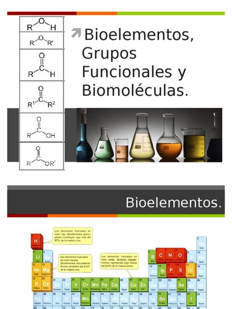 Grupos Funcionales Biomoleculas Alcohol Ácido Carboxílico