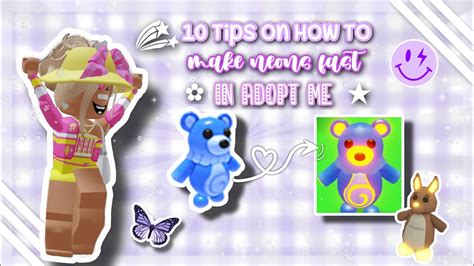 10 Tips On How To Make Neons Fast In Adopt Me 💜 Acaivsx Youtube