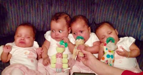 42 year old mother thinks she s giving birth to triplets — ends up delivering identical quadruplets