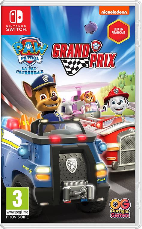 Paw Patrol La Patpatrouille Grand Prix Les Chiots Sont Au Volant Sur Nintendo Switch