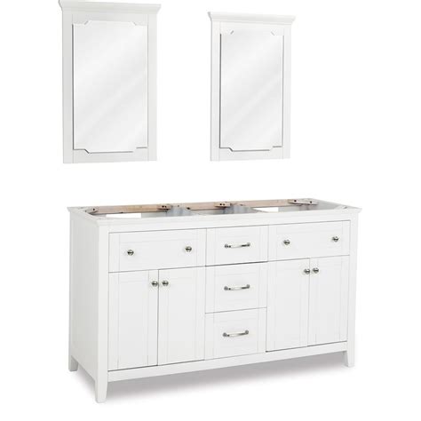 The classic single bathroom vanity set features clean lines and plenty of drawer space for all your makeup this 42 single vanity is a perfect pick for your powder room or small bathroom renovation. Large Bathroom Vanities - 59 11/16" Double Bathroom Vanity ...