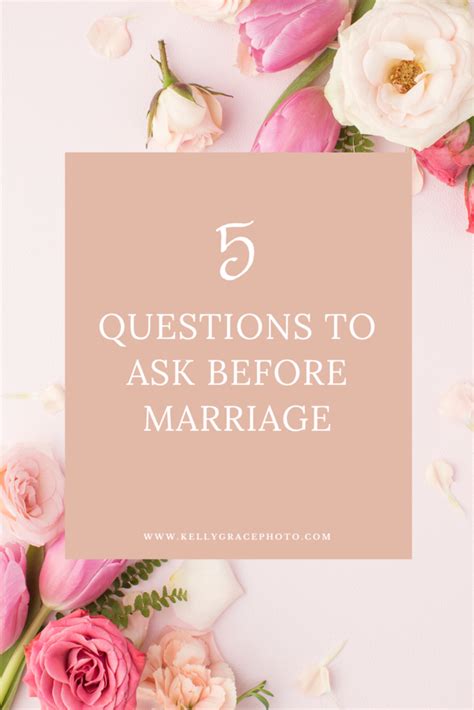 Money Marriage 5 Questions To Ask Before Marriage Kelly Grace