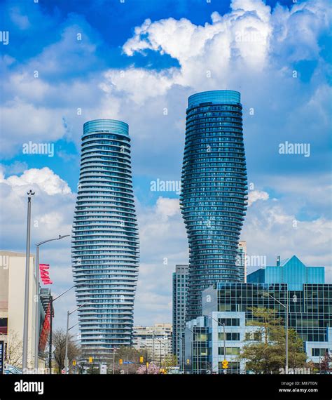Absolute Towers Mississauga Canada Mad Architects Stock Photo Alamy