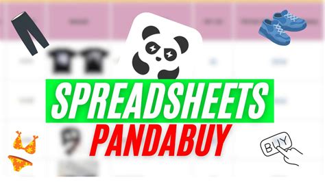 Spreadsheets Pandabuy Zapatos Football Basketball Y Más