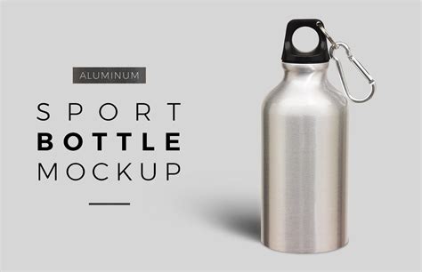 aluminum sport bottle mockup medialoot