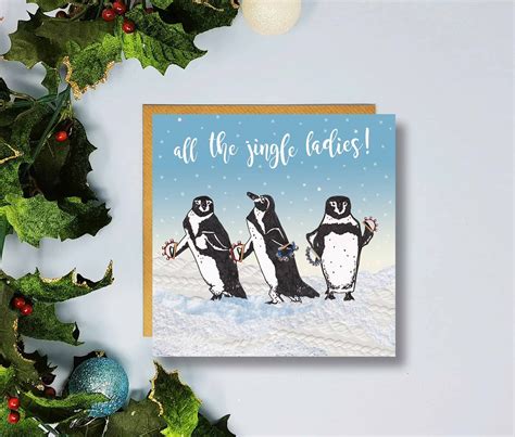 Christmas Pack Of 5 Quirky Christmas Cards Christmas Card Etsy