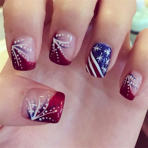 59 Fantastic Bright Summer And Fourth Of July Nail Design Ideas