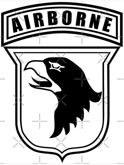 101st Airborne Stencil Poster By Jcmeyer Redbubble