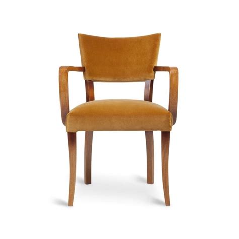 Chair made from hundreds of pencils. Molina Dining Chair with Arms, Ink Velvet, Dark Wood U.S ...