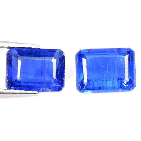 Lot 361 Carat 2 Pcs Royal Blue Color Natural Kyanite Loose Gemstone