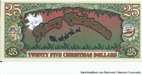 25 Dollars - Merry Christmas - pk# NL - ACC American Art Classics - Not
