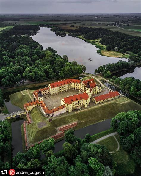 One More Stunning Aerial Picture Of Nesvizh Castle In Belarus The
