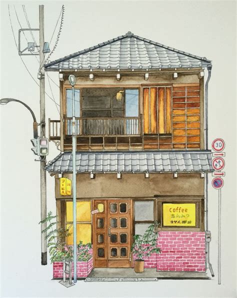 Where can i see a traditional japanese house? Traditional coffee shop at Yanaka Japan #kinfineart ...