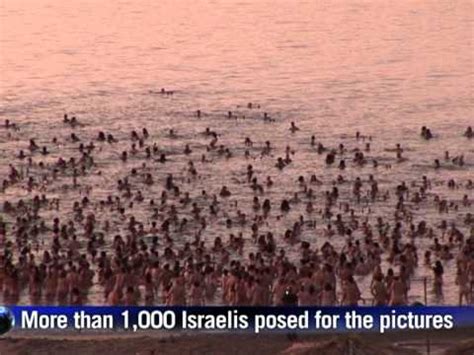 Mass Nude Photo Shoot Held In Dead Sea Youtube