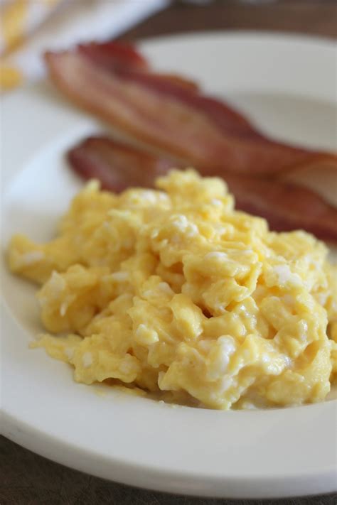 Perfect Scrambled Eggs Plain And Simple Well Portioned Plate