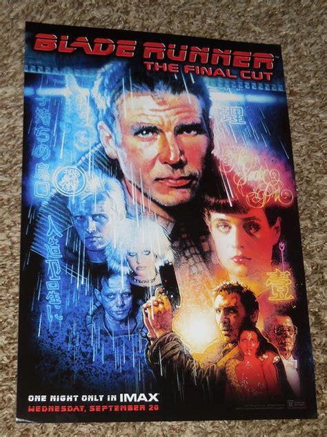 Blade Runner The Final Cut Imax X Inch Promo Movie Poster Ebay