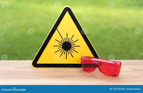 Laser Safety Sign Stock Photo Image Of Safety Alert 131410126