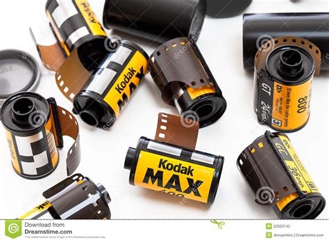 Check out our kodak film camera m35 selection for the very best in unique or custom, handmade pieces from our cameras shops. Rolls Of Kodak Film With A Camera Editorial Photography ...