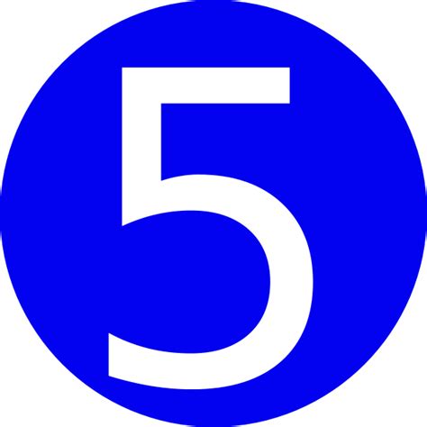 Blue Number 5 Clip Art Images And Photos Finder