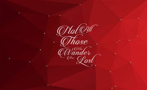 Red Wallpaper Quote Wander Lost Hd Wallpaper Wallpaper Flare
