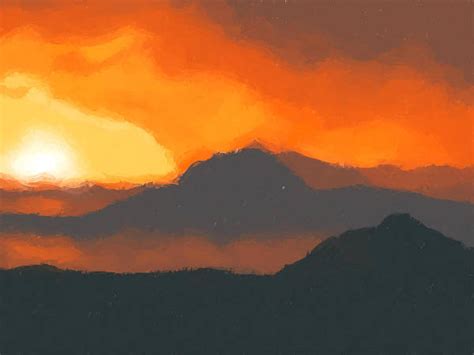 17 3d Sunset Drawing Rozannemilford