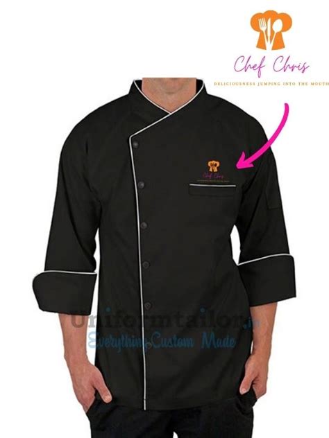 Personalized Chef Coat Chefs Jacket Custom Chef Uniforms India