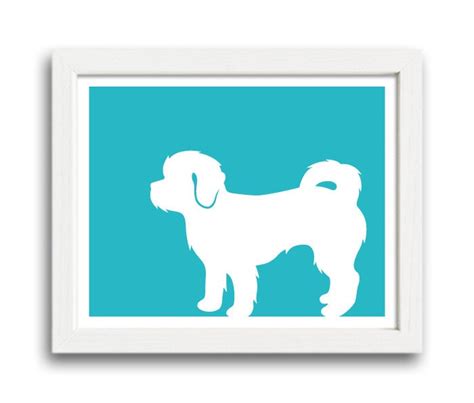 Shihpoo Print Shih Poo Silhouette Dog T Dog By Shapeoflove