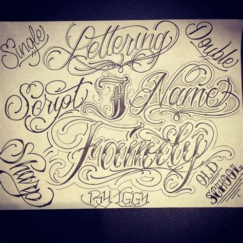Upper Room Tattoo Company Script Font Lettering Lettering Practice