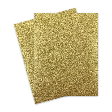 Glitter Paper Gold Glitter 1 Sided 85x11 Letter Size 10 Pk