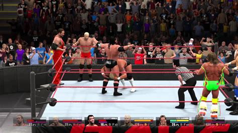Wwe 2k15 The Ultimate Warrior Lex Luger And Sid Justice Vs The Nwo