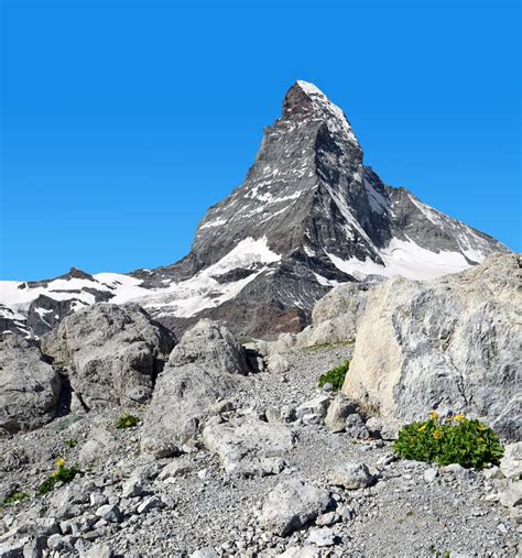 Matterhorn Em Cumes Do Pennine Imagem De Stock Imagem De Paisagem